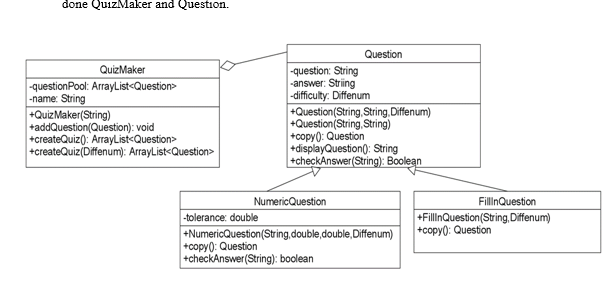 Solved Part I: [10 Marks] Modify the Question class In this | Chegg.com