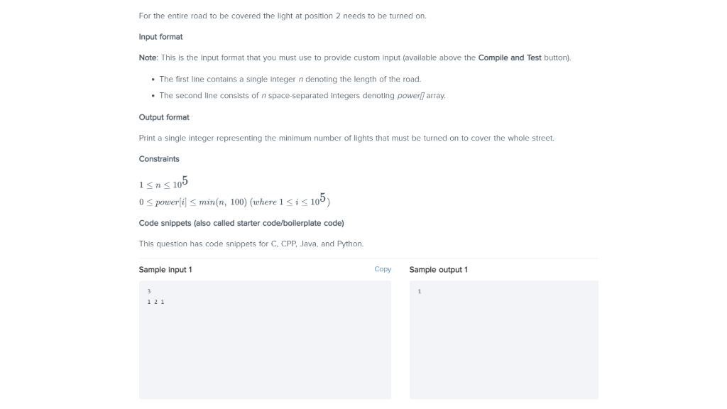 Solved Street light problem You are given the following •