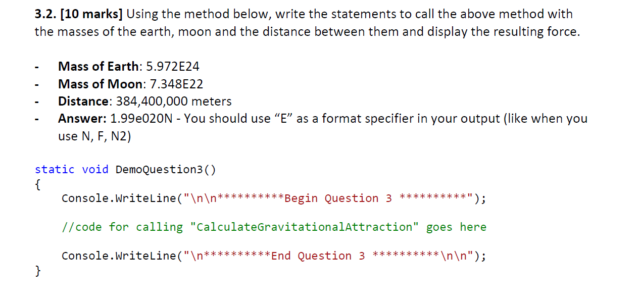 Solved 1. [15 marks] Write a new method that will work as | Chegg.com