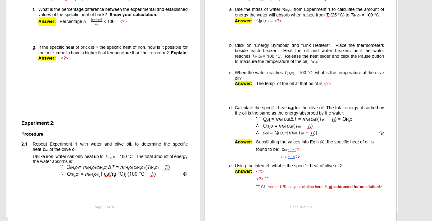 step 1 experimental questions