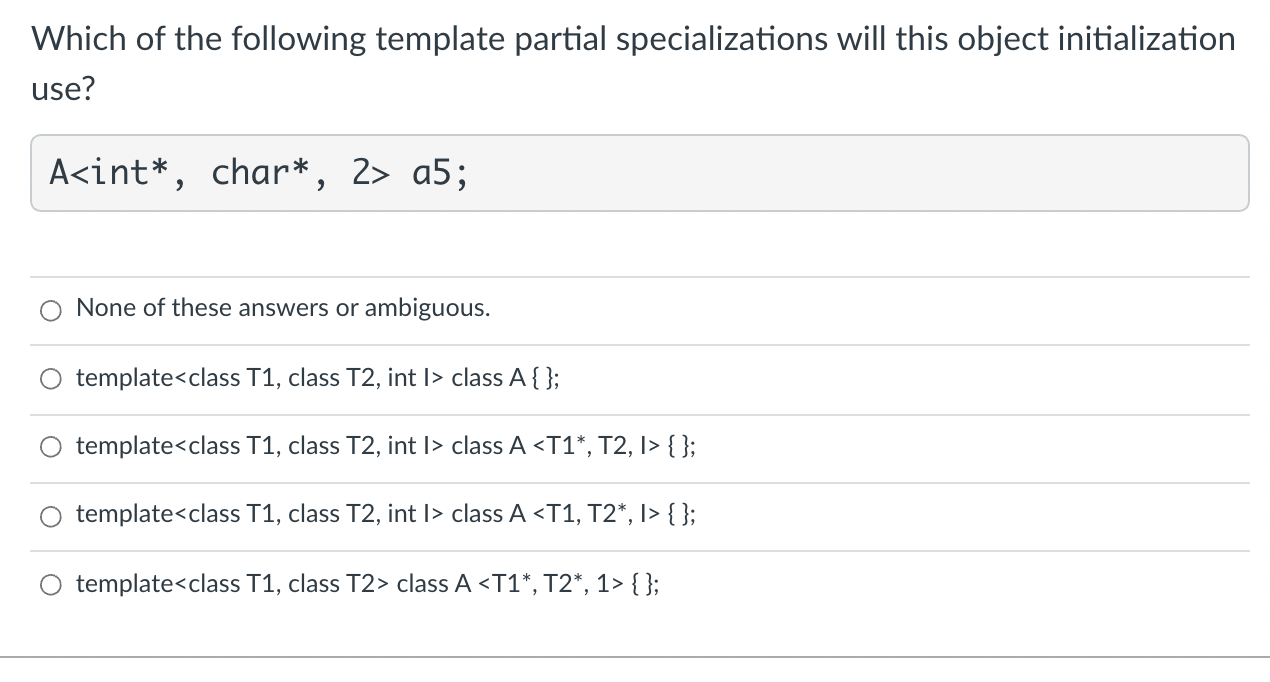 default template arguments may not be used in partial specializations