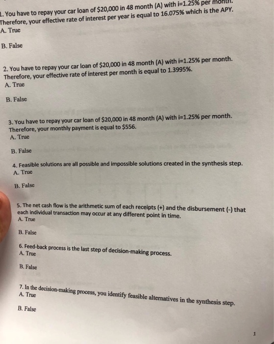 How Much Is A 20000 Car Loan A Month