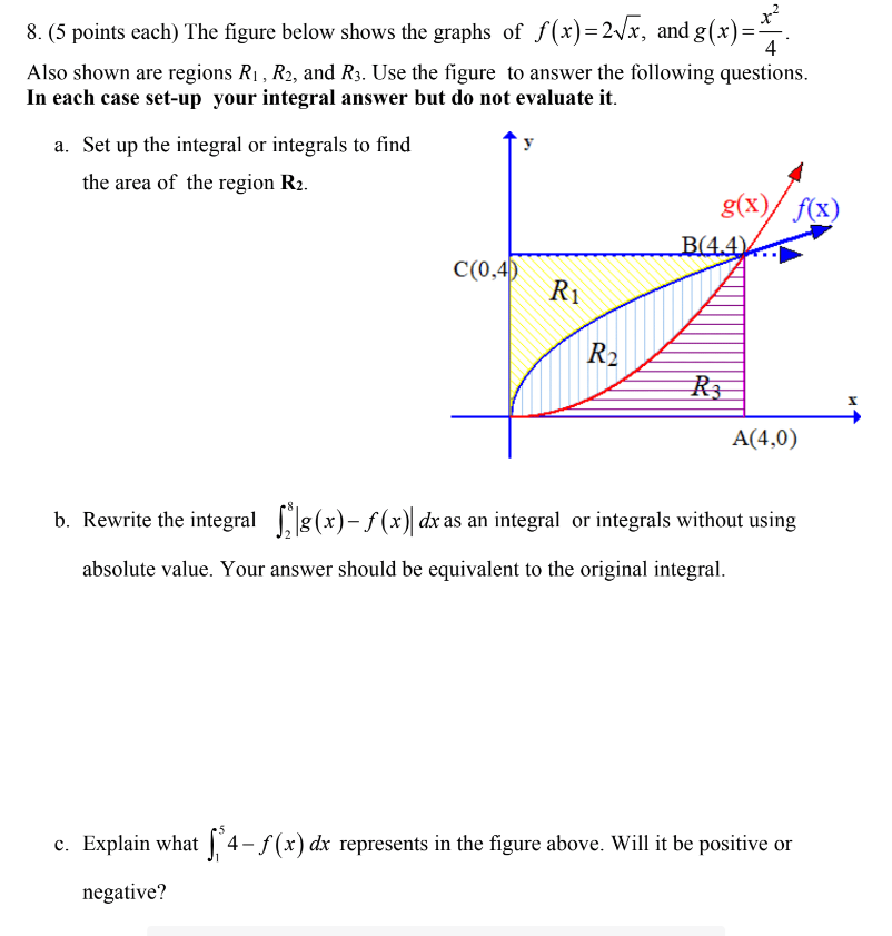 Solved 4 8. (5 points each) The figure below shows the | Chegg.com