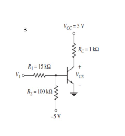 Solved 3 The Ss 25 And Vbe 0 7v For The Transistor In T Chegg Com