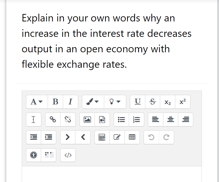 Solved Explain in your own words why an increase in the | Chegg.com