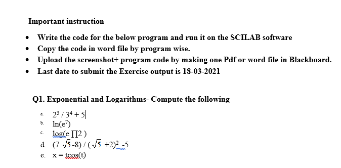 Solved Important instruction • Write the code for the below | Chegg.com