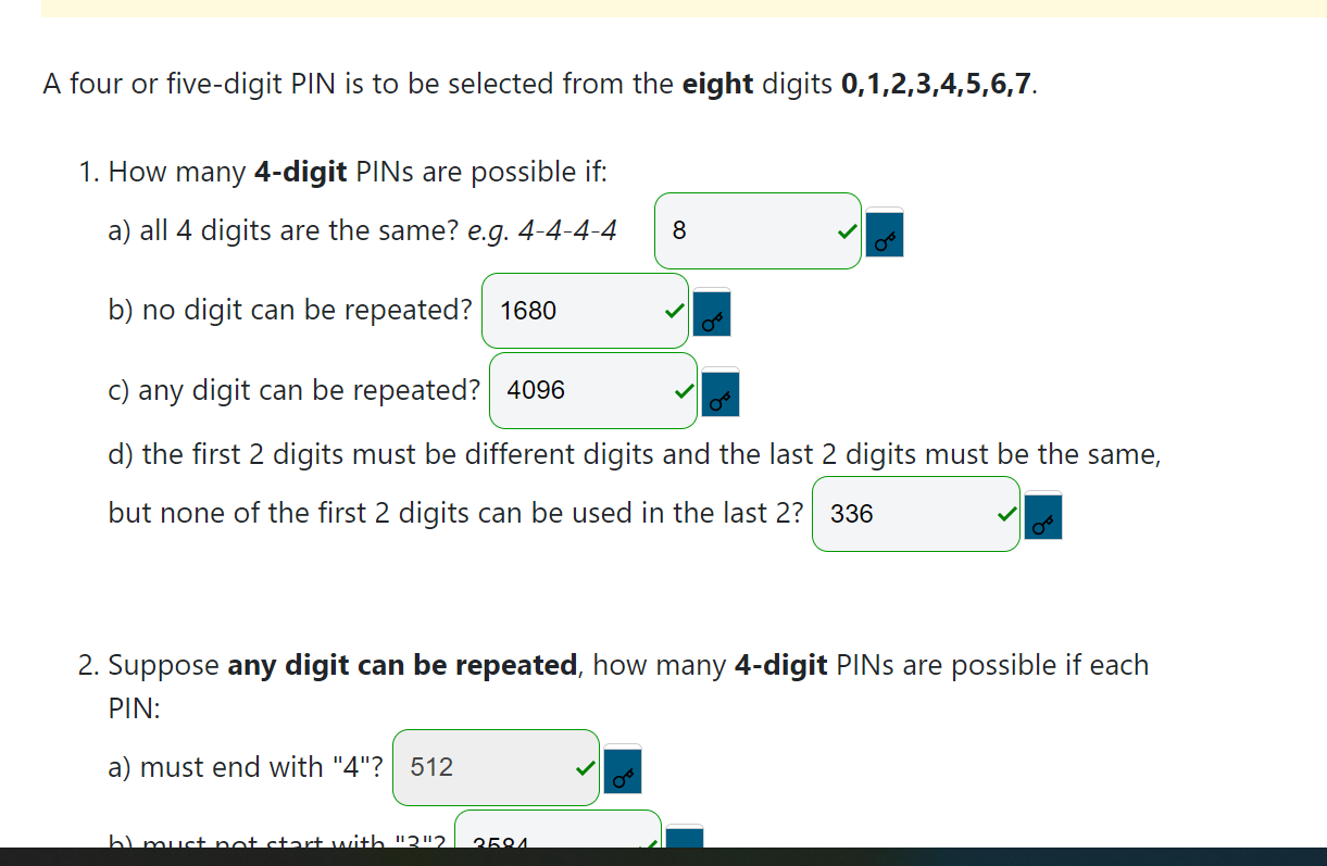 Solved A four or five-digit PIN is to be selected from the | Chegg.com