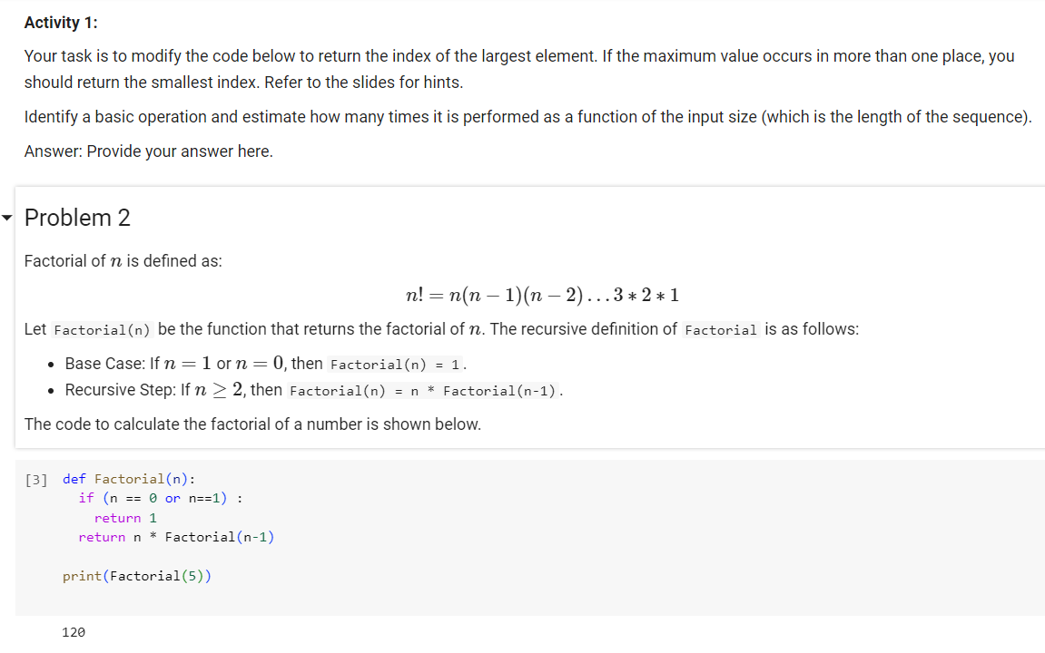 Solved Activity 1: Your task is to modify the code below to | Chegg.com