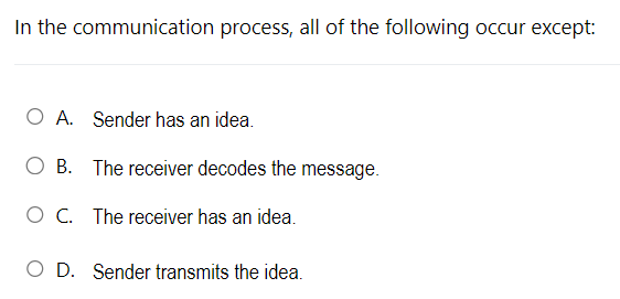 Solved choos the correct answer please In the communication | Chegg.com ...