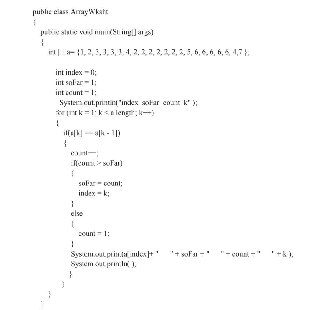 Solved Can anyone hand tracing this code. I want you to hand | Chegg.com