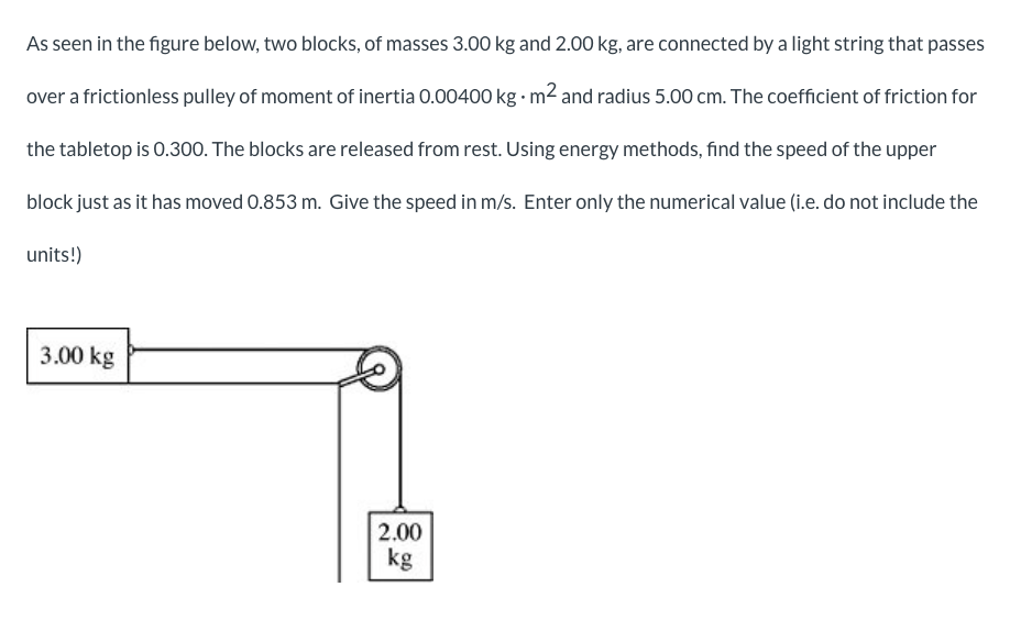 Solved As Seen In The Figure Below, Two Blocks, Of Masses | Chegg.com