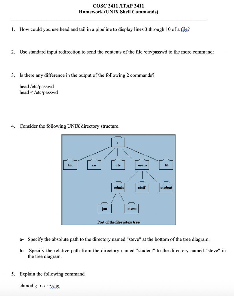 Solved Can Anyone Please Help Me With This :( ? It's Unix | Chegg.com