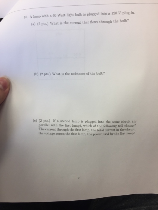 solved-a-lamp-with-a-60-watt-light-bulb-is-plugged-into-a-chegg