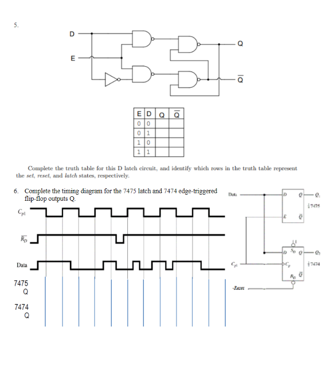 Solved oi EDQã 010 01 Complete the truth table for this D | Chegg.com