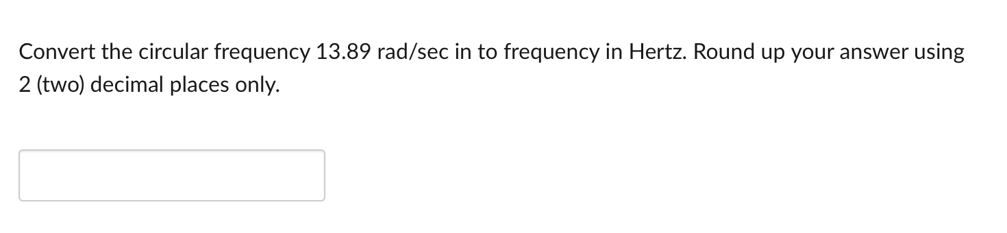 rad per sec to hertz