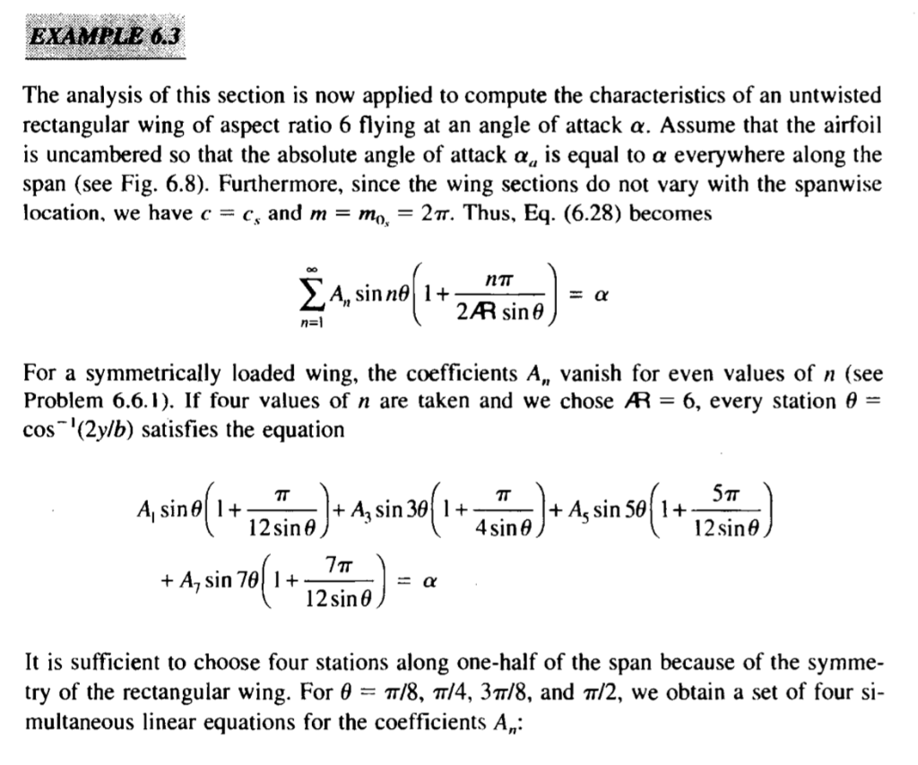 Solved 3. For an untwisted rectangular wing of aspect ratio | Chegg.com