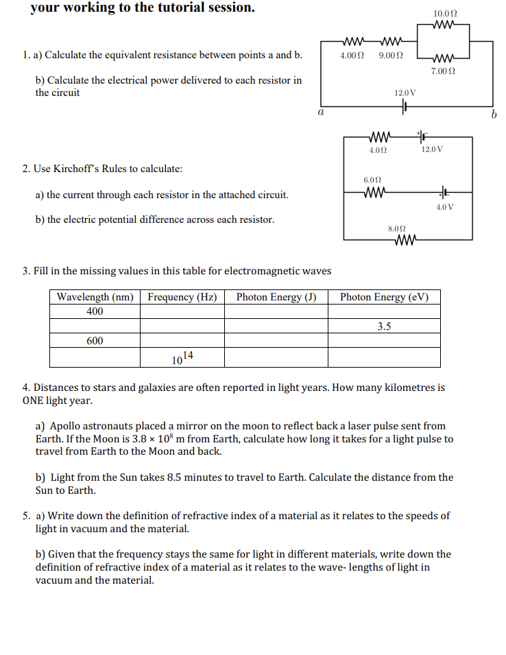 Solved your working to the tutorial session. 10.022 ww www | Chegg.com