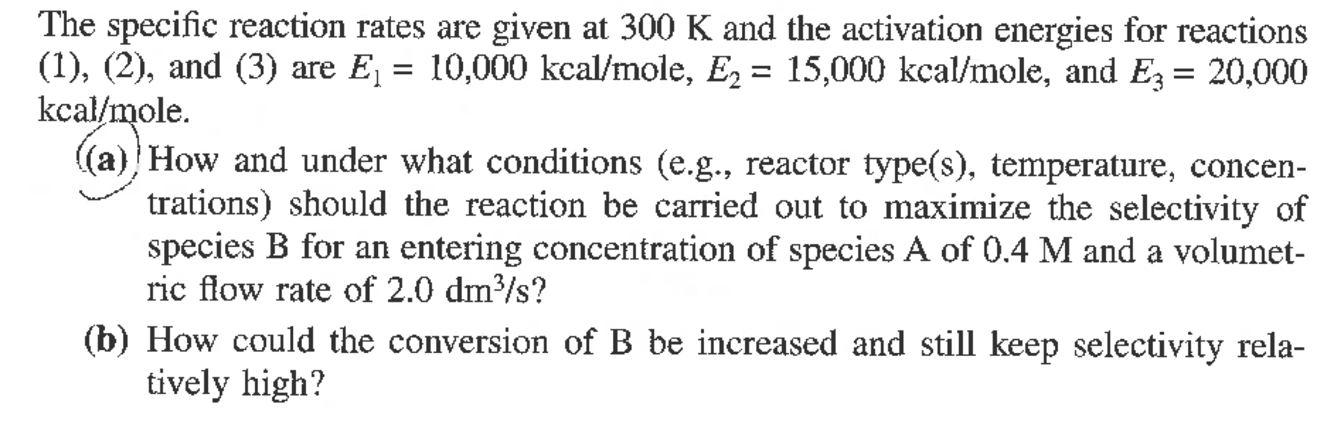 Solved in this part (b), how can I calculate volume of PFR | Chegg.com