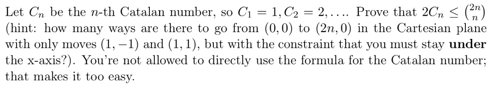 Solved COMBINATORICS: | Chegg.com