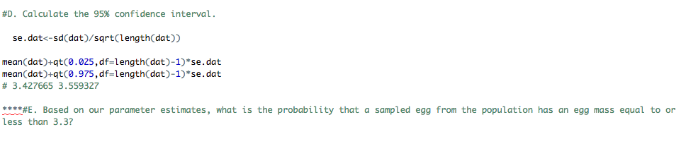 #1. Below are field measurements of egg mass of | Chegg.com