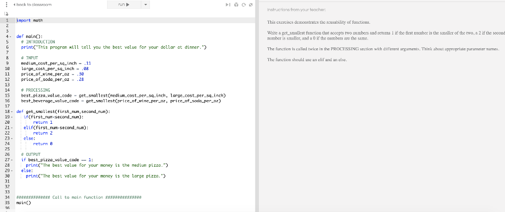 Solved This is in python code, and can you please be | Chegg.com