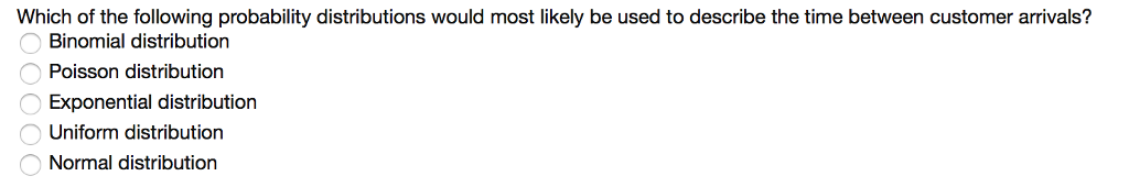 Solved Which Of The Following Probability Distributions Chegg