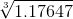 \sqrt[3]{1.17647}