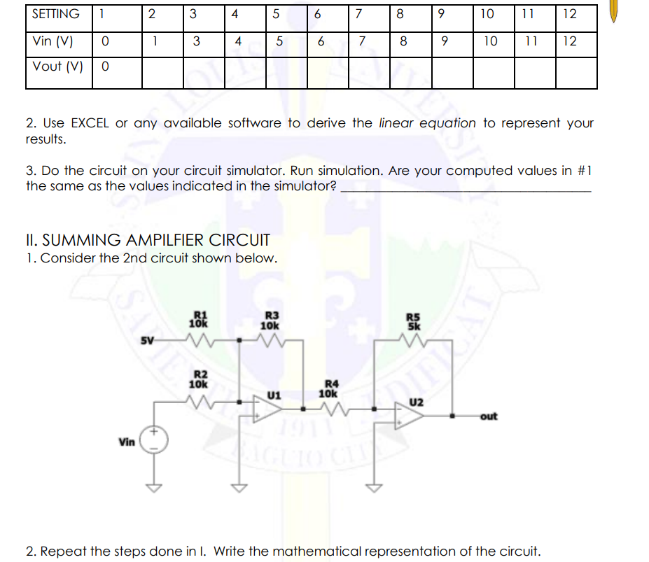 Solved INSTRUCTIONS/PROCEDURES I. ATTENUATOR CIRCUIT 1.
