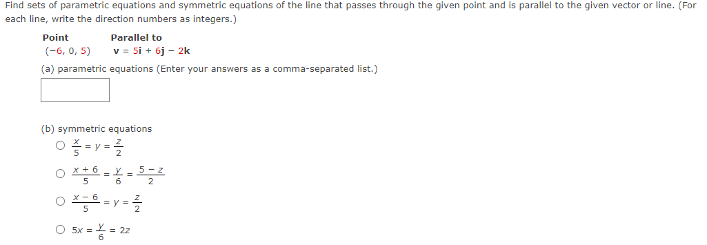 solved-find-sets-of-parametric-equations-and-symmetric-chegg