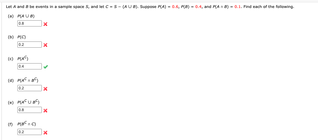 Solved Let A And B Be Events In A Sample Space S, And Let C | Chegg.com