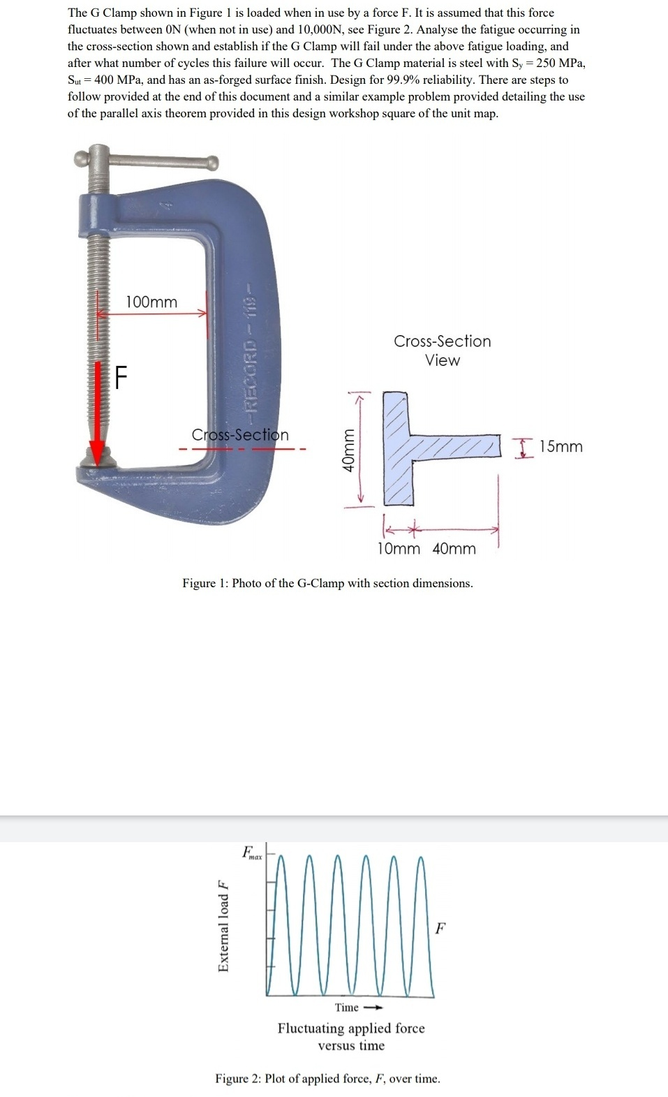 Solved The clamp shown in (Figure 1) has a rated load