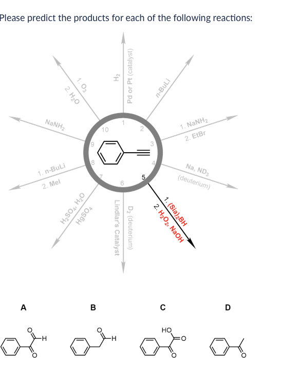 Solved Please Predict The Products For Each Of The Following | Chegg.com