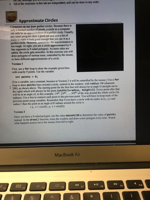 All of the exercises in this lab are independent, and | Chegg.com