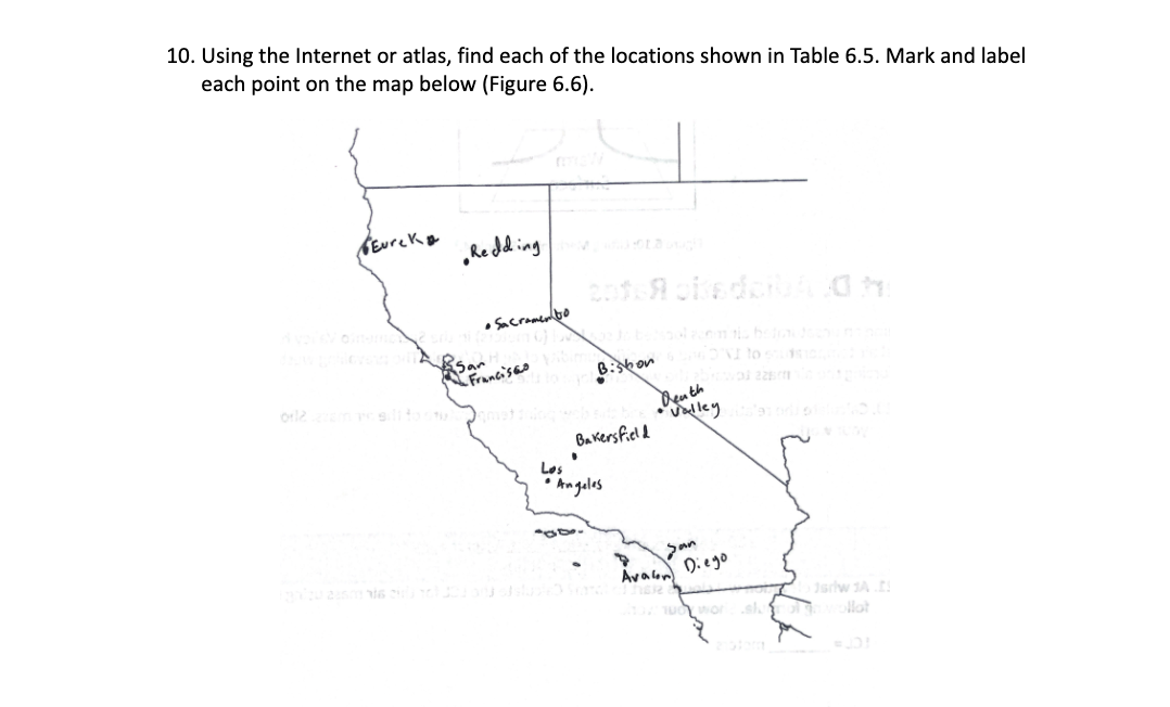 Solved Table 6.5: Psychrometric Data Across California | Chegg.com