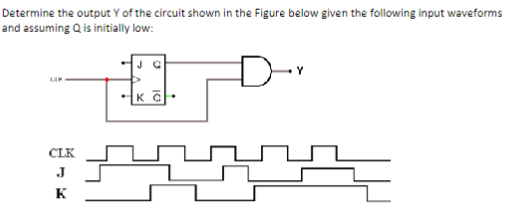 Solved Determine the output Y of the circuit shown in the | Chegg.com