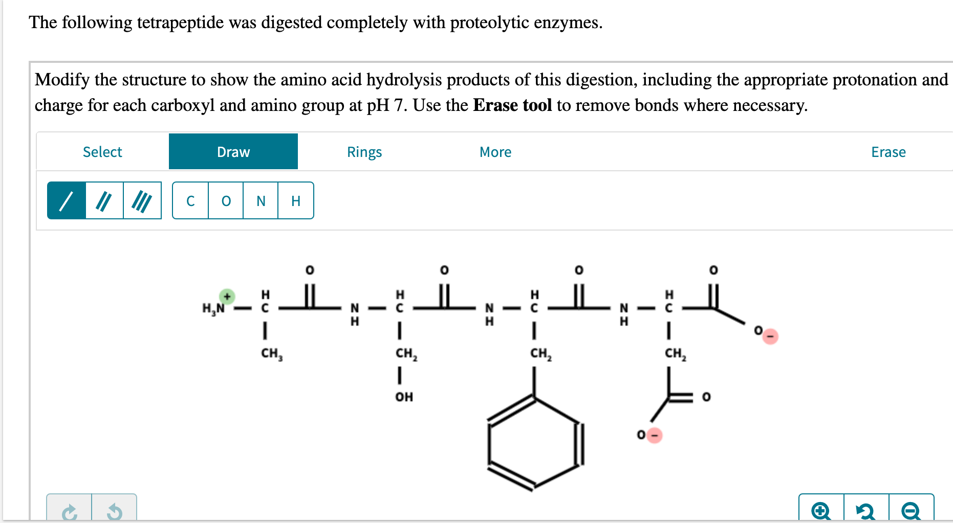 Solved Modify methionine to show its zwitterion form. Select | Chegg.com