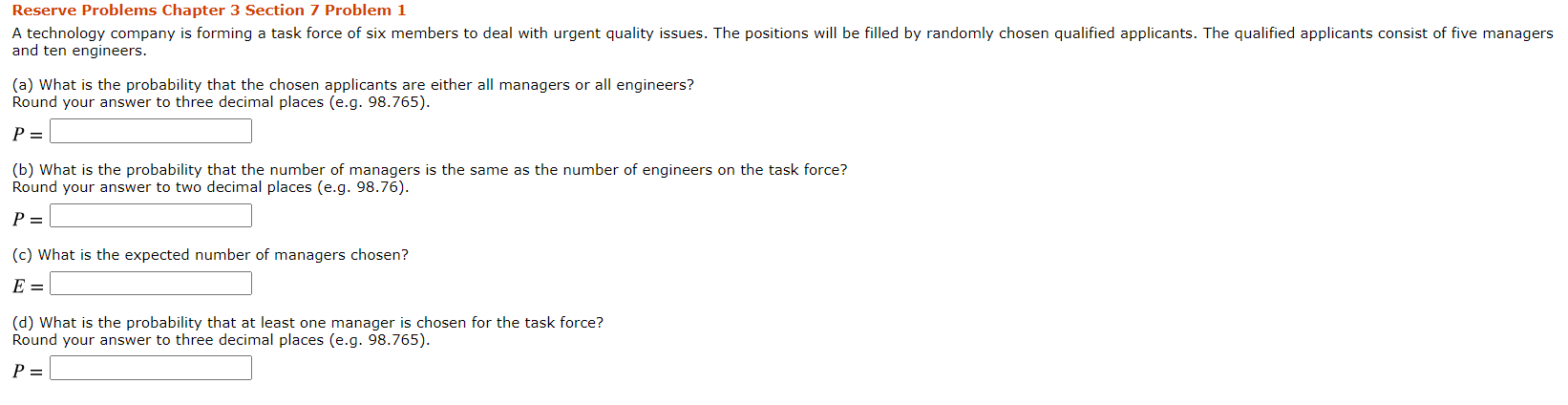 Solved Reserve Problems Chapter 3 Section 7 Problem 1 A | Chegg.com