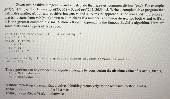 Solved Given Two Positive Integers M And N Calculate Their Chegg Hot Sex Picture 4822