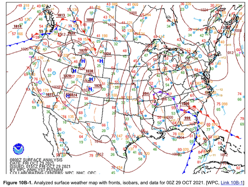 Solved 1. In Figure 10b-1, The Main Area Of Low Pressure, 