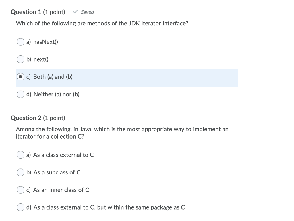 Solved Question 1 1 Point Saved Which Of The Following Chegg Com