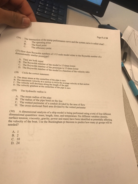 Solved Page 4 of 10 o ca en the control volume acting on the | Chegg.com