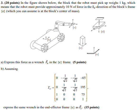 Solved 3. (20 points) In the figure shown below, the block | Chegg.com