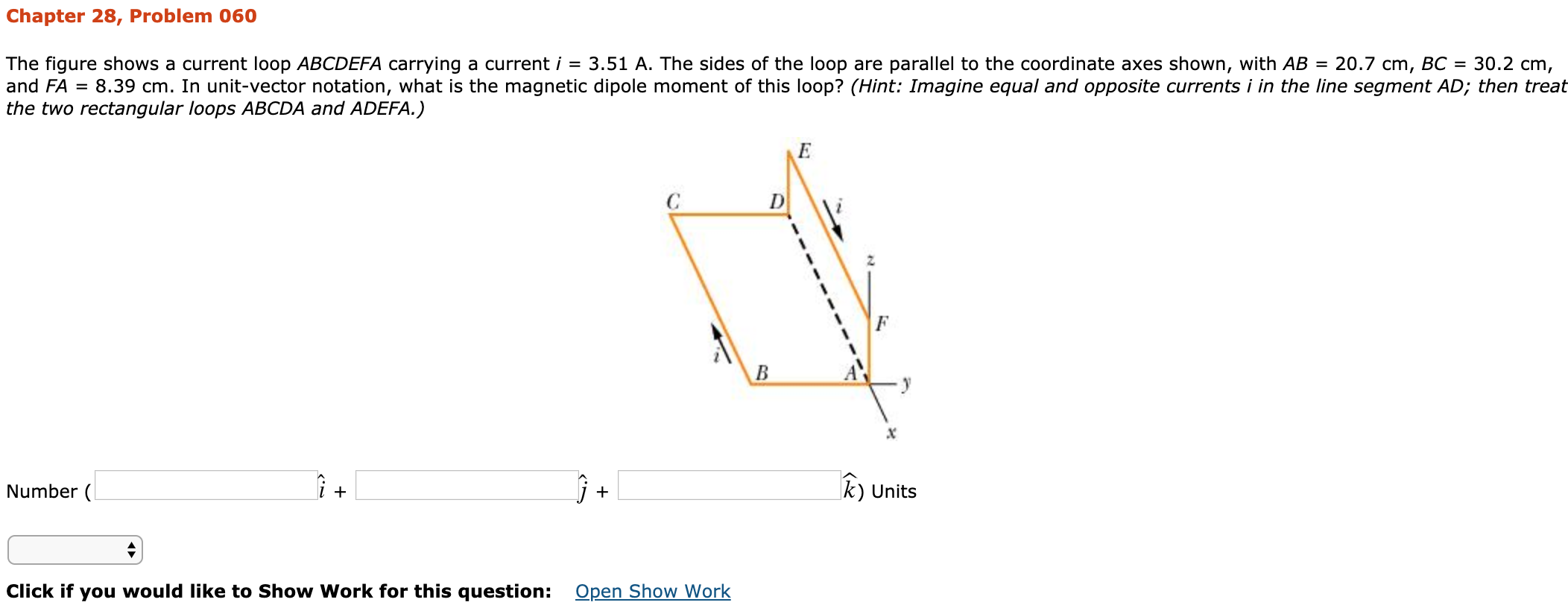 Solved Chapter 28, Problem 060 The figure shows a current | Chegg.com