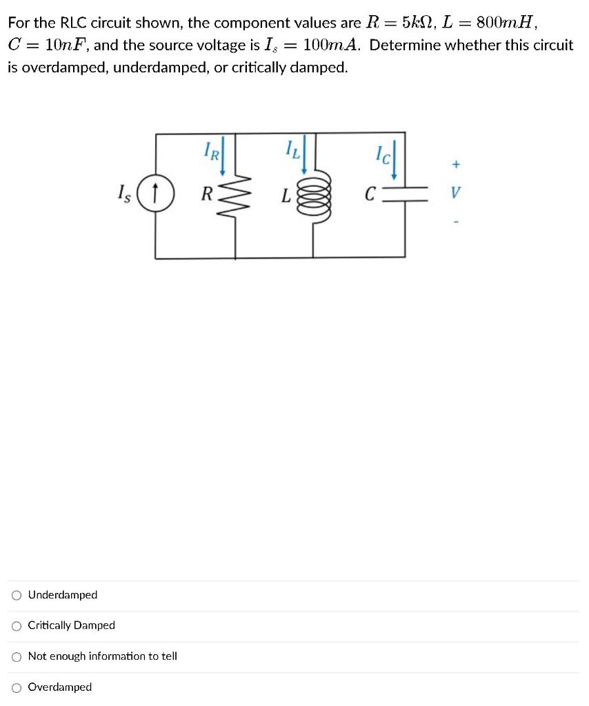 solved-for-the-rlc-circuit-shown-the-component-values-are-r-chegg