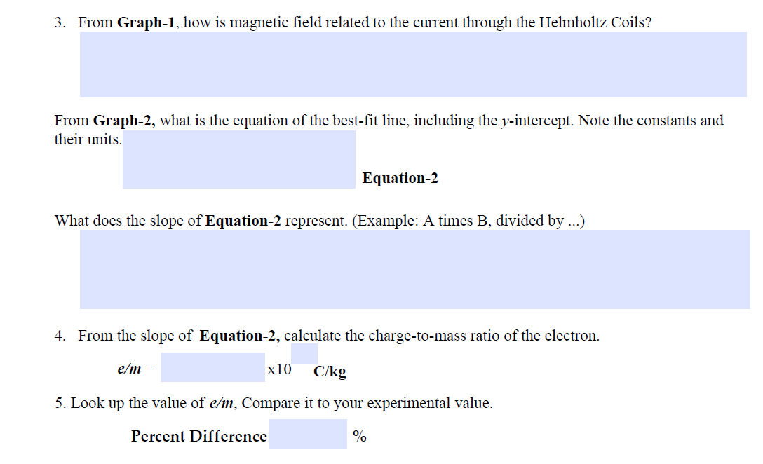 Solved Graph-1 Magnetic Field (B) Versus Current (1) In The | Chegg.com