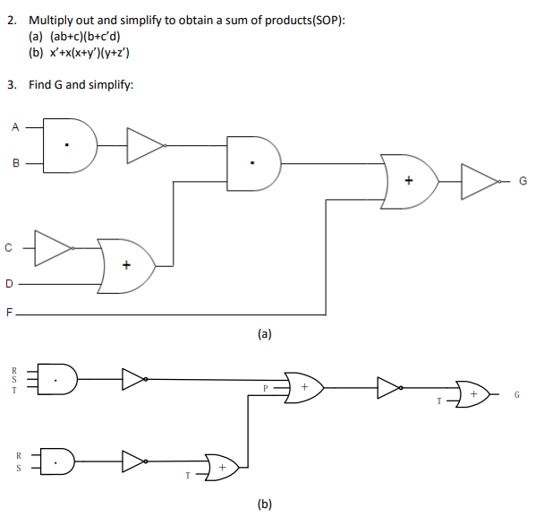 Solved 2. Multiply Out And Simplify To Obtain A Sum Of | Chegg.com