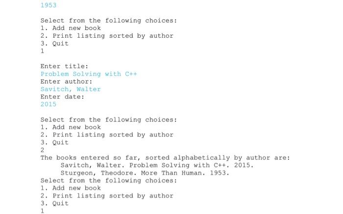 Solved In this project you are to create a database of books | Chegg.com