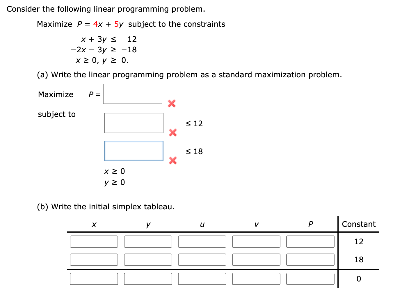 Solved Consider the following linear programming problem. | Chegg.com