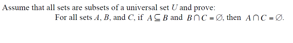 Solved Assume that all sets are subsets of a universal set U | Chegg.com