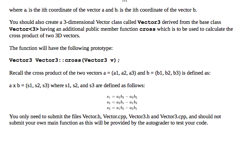 Suppose you want to represent an n-dimensional Vector | Chegg.com